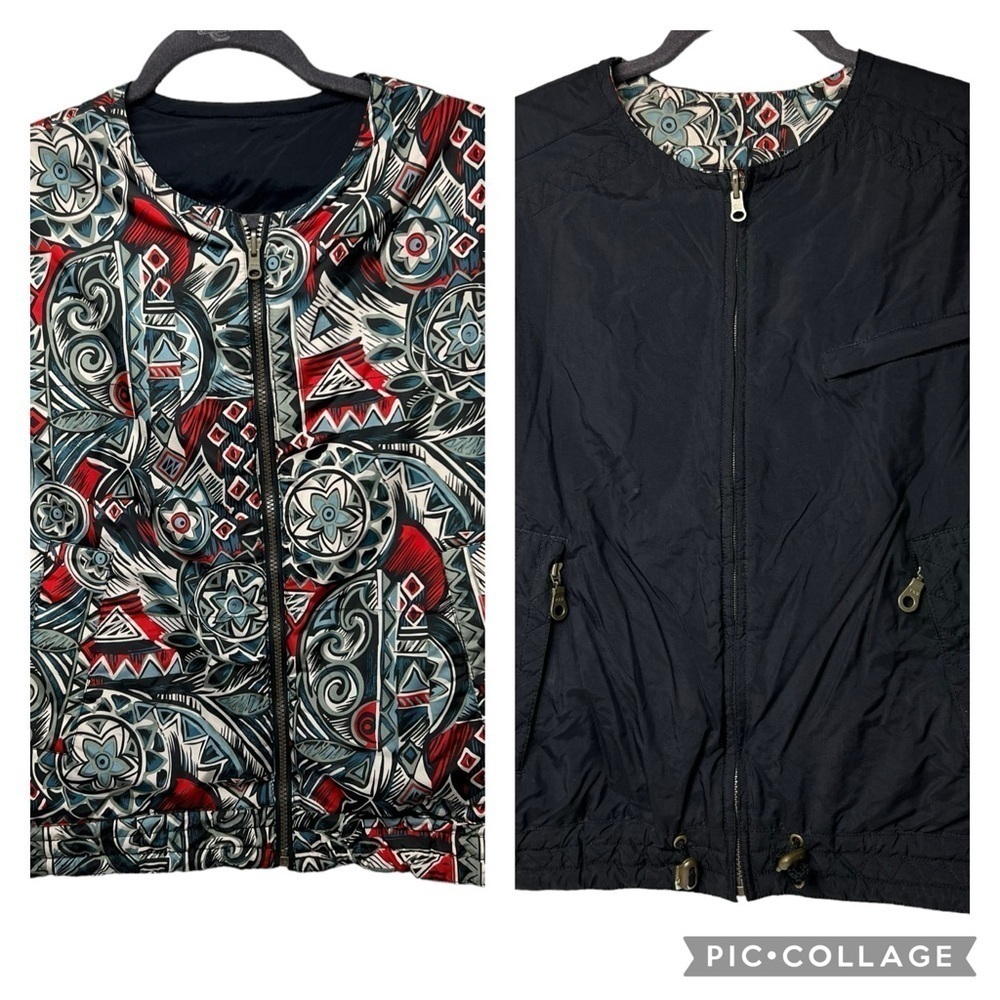 Cabela’s Women’s Reversible Vest Size Small Or Medium- Very Oversized Mandela